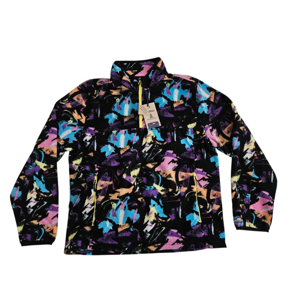 Chubbies‎ (Mens Large) The Show Stopper Fleece 1/4 Quarter Zip Pullover Sweater